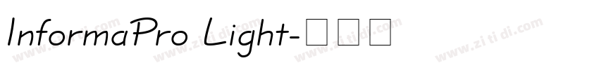 InformaPro Light字体转换